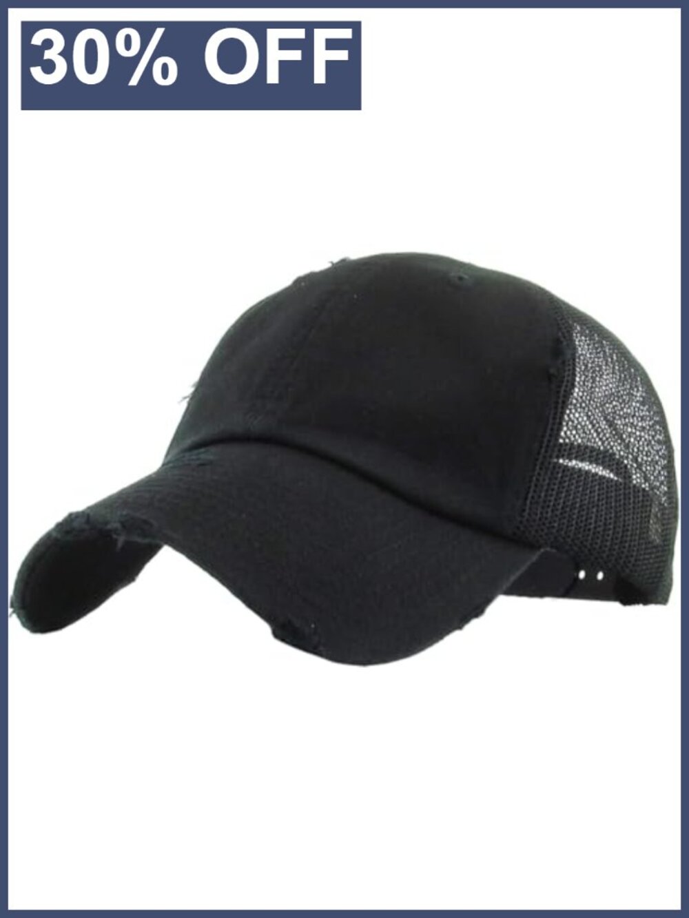 Vintage Washed Distressed Cotton Dad Hat Adjustable Snapback Baseball Cap
